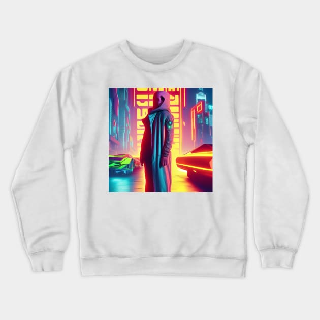 Cyberpunk thief Crewneck Sweatshirt by Roguex